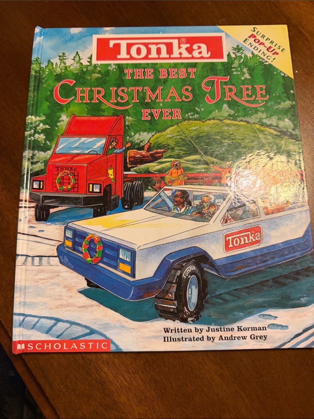 Tonka Blue and Red Holiday Truck Picture Book